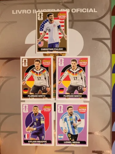 Kit 5 Figurinhas Legend Copa do Mundo 2026 Panini