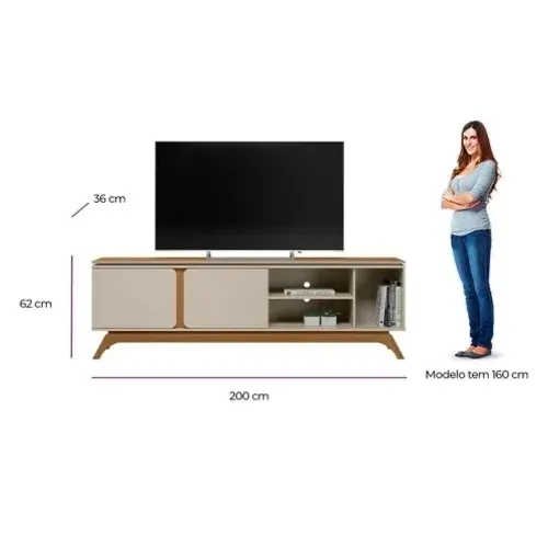 Rack MDP/MDF Cor Nature Off White