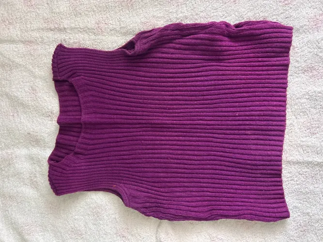 Cropped Roxo canelado PP