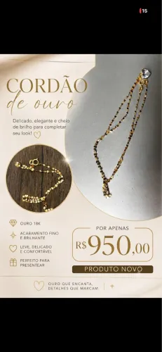 Cordão de ouro
