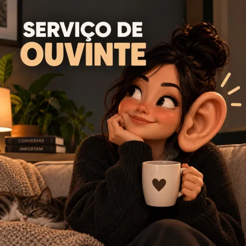 VOCÊ SÓ PRECISA DE ALGUÉM QUE TE ESCUTE?