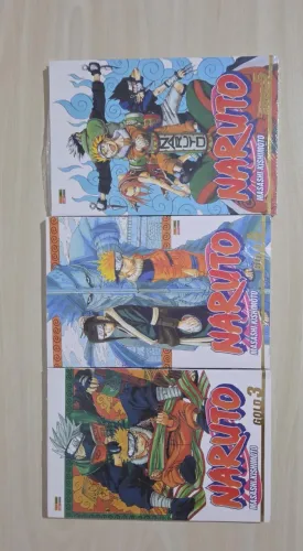 Mangá Naruto Lote (Lacrado) Vol. 3, 4 e 5