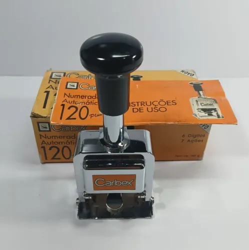 Carimbo Numerador Carbex 120 Plus Vintage C/ Caixa