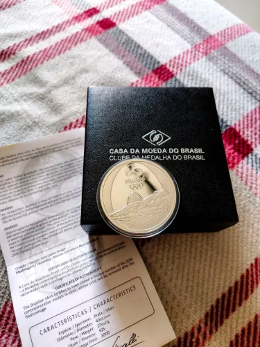 Medalha comemorativa Olimpíada Rio 2016