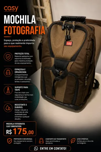 Mochila Fotográfica Casy 
