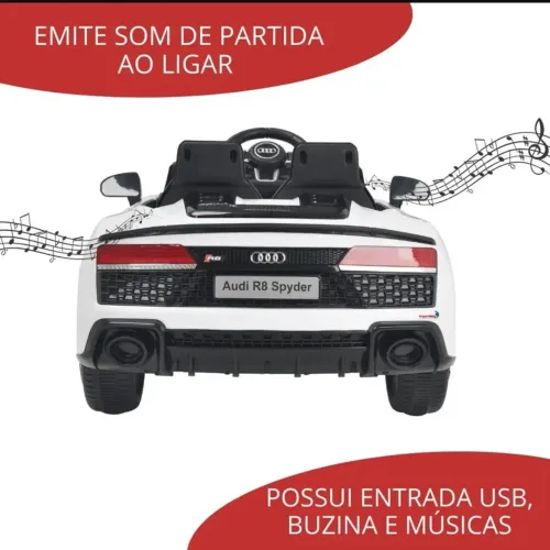 Caro Audi R8 Infantil Elétrico