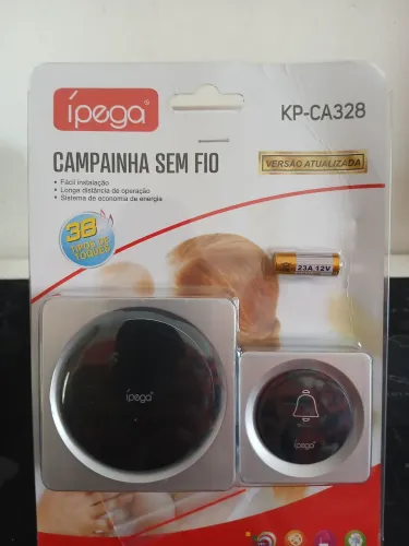 Campainha sem fio Ipega de longo alcance com designer moderno / PREÇO IMPERDÍVEL