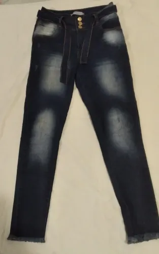 Jeans desbotado Denim
