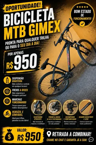 BICICLETA MTB GIMEX 