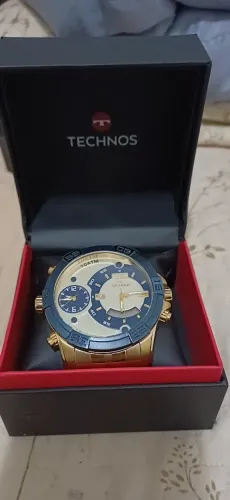 Relógio Technos Legacy Dourado T205FU/4X - Big Case (52mm)