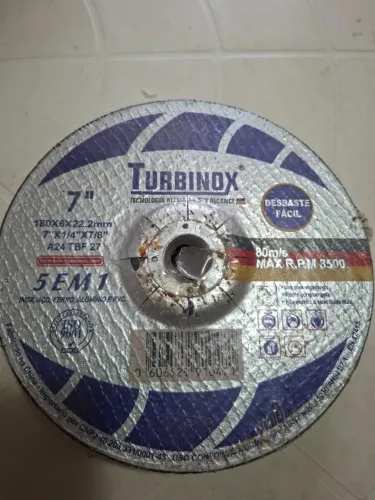 Kit 5 discos desbaste 7" Turbinox 5 em 1
