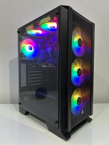 PC Gamer custo-benefício I3 10100F RX 550 4GB SSD FONTE 80 Plus - HagelTech