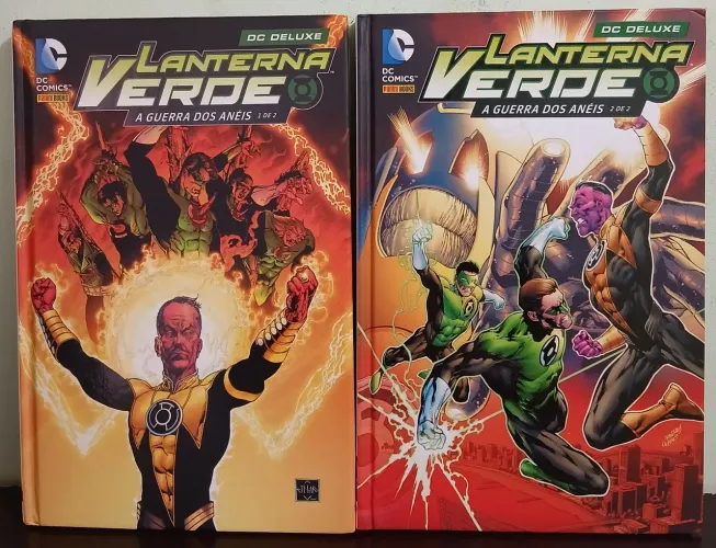 REVISTA DC DELUXE LANTERNA VERDE:A GUERRA DOS ANÉIS VOL 1 E 2