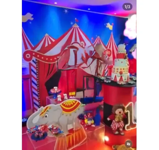 Vendo painel circo tecido
