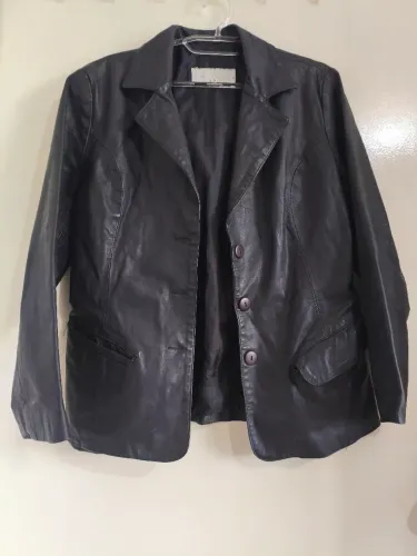 Blazer Jaqueta Feminina de Couro Legítimo Tribo Carioca - Tam. P