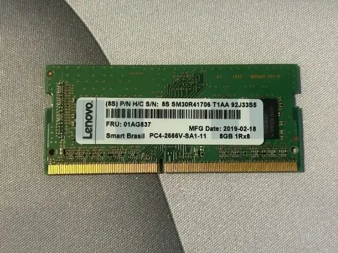 Memória RAM Notebook Lenovo / Smart 8GB DDR4 2666MHz (Excelente Estado)