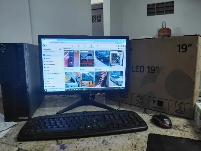 Computador Completo Lenovo i7 + Placa de Video Monitor 19 Excelente Divido
