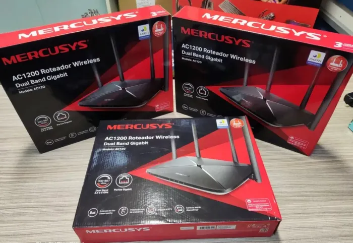 Roteador Wireless dual band Gigabit AC1200 Mercusys 
