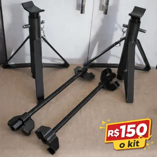 Kit Automotivo - Cavaletes 2T + Encolhedor de Molas