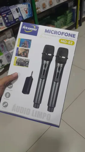 Microfone tecnologia de transmissão sem fio com áudio limpo!