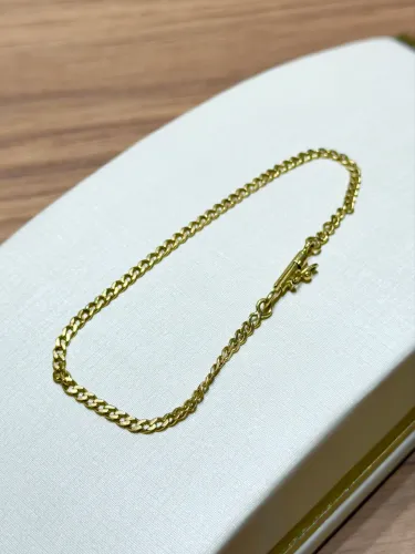 Pulseira de ouro grumet com 5g maciça ( LOJA )