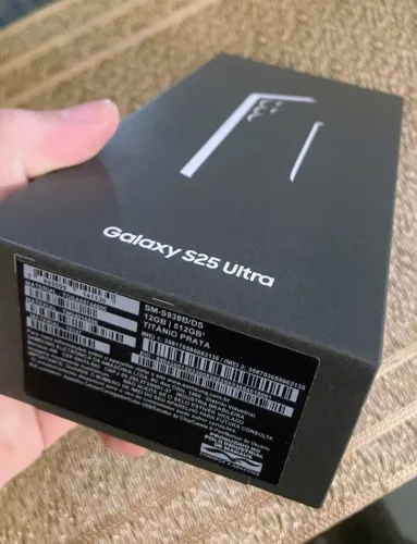 Galaxy S25 Ultra 512GB/12 RAM Prata LACRADO(Superior ao iPhone 16 Pro Max e 17)+NF-Até 18x