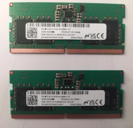 Memoria RAM 16 GB (2x8) DDR5 SODIMM
