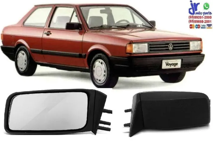 Par Retrovisor Voyage 88 a 96 G1 Quadrado