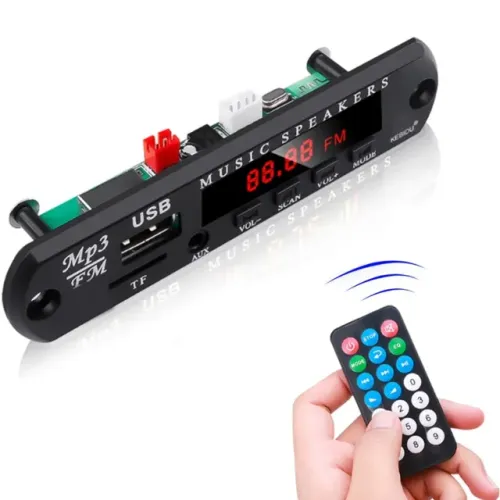 Placa USB Cartão de Memória SD Auxiliar P2 MP3