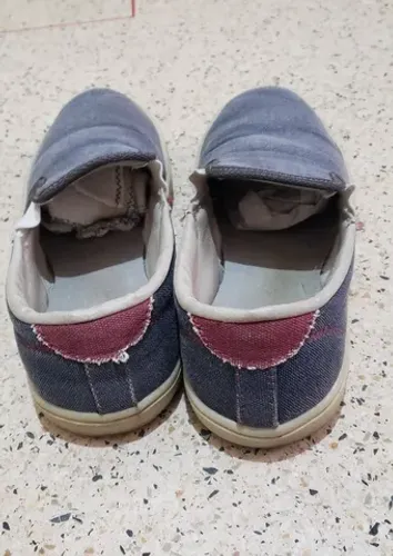 Sapatilha em tecido Jeans