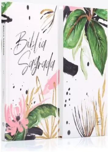 Bíblia Sagrada  Almeida Corrigida Fiel (ACF) Letra Média Capa Dura  Floral Novo