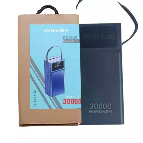 Carregador Portátil 30000mHa até 6 Carga Completa