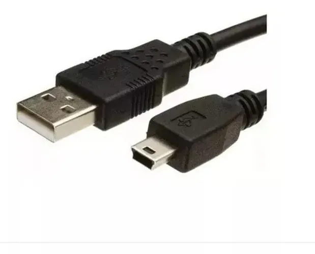 Cabo Usb V3 comprimento 1 Metro Compatível a Gps, Tablets e diversos equipamentos Mini Usb