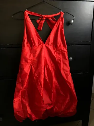 Vestido vermelho balão