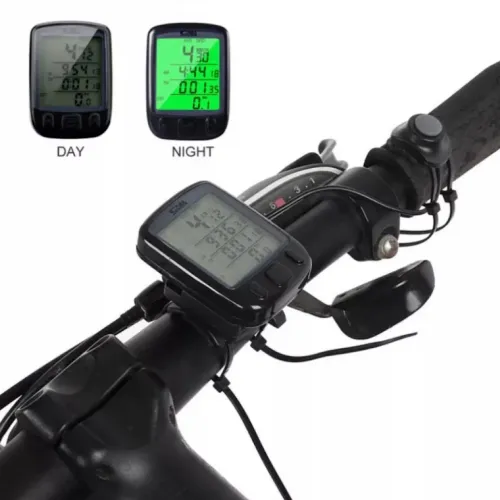 Velocimetro Bike Luz Noturna Odômetro 24 Funções  