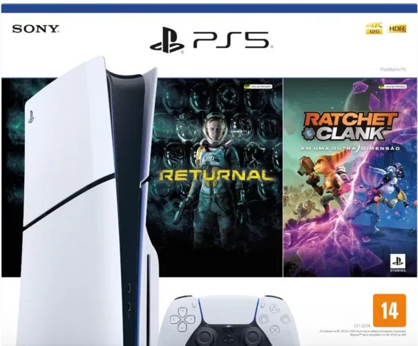 PS5 Slim 1TB c/ Garantia e"NOVO" - Enquanto Durar o Estoque. Temos Loja Física