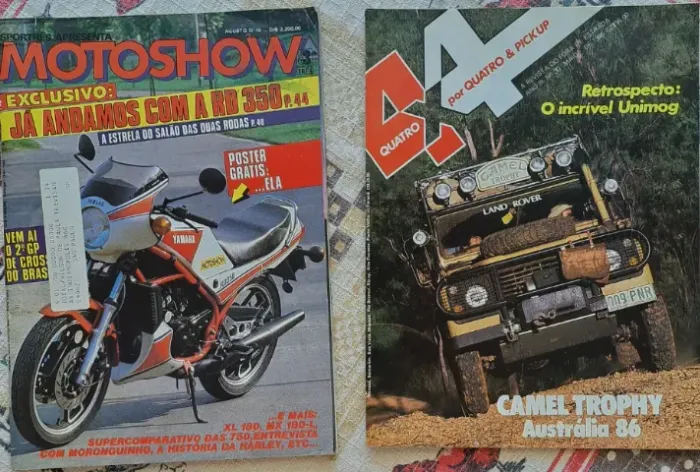 Revista Motoshow Agosto/1984 e Revista 4 x 4 Maio/1986 - Raridade