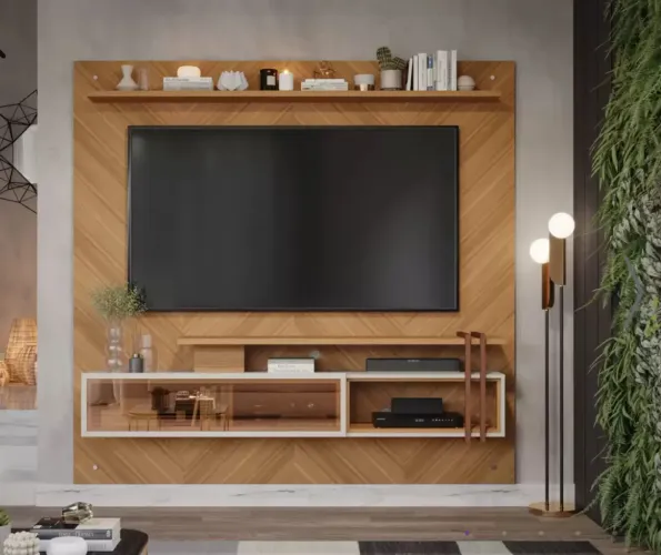 Painel Saquarema 1,92 até 65 TV 100%MDF p544