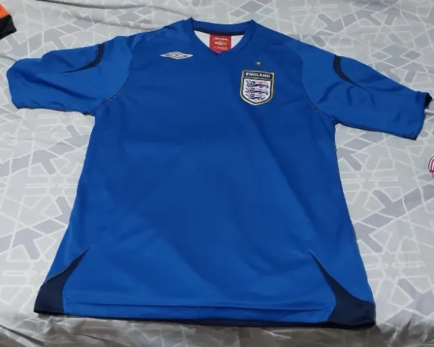 Camisa Inglaterra 2006 Azul G Umbro