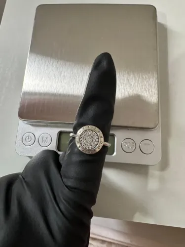 Anel De Prata Brilho Pandora