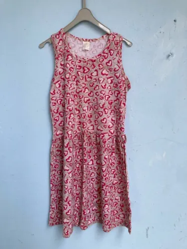 Vestido Infantil Estampado Rosa, Tam 14