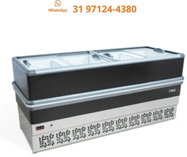 Ilha para Congelados Vidro Reto 2m Polar 