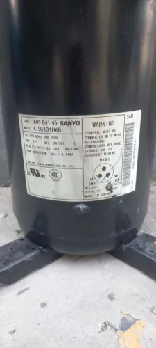 Compressor de Ar Condicionado Sanyo C-SB301H6B 48.000 btus bifasico
