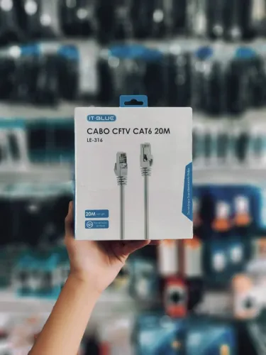 Cabo CFTV 20 METROS ( cat6 le-316)