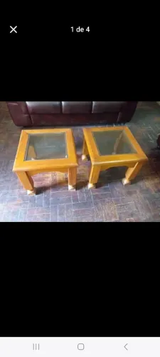 Mesa de Canto par em Madeira