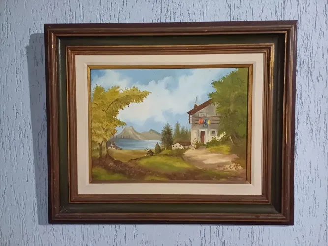 Quadro de Paisagem em Óleo