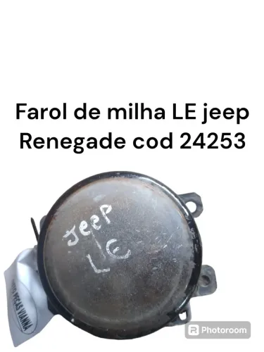Farol De Milha Lado Esquerdo Jeep Renegade Cod 24253