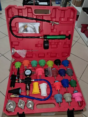Teste Arrefecimento Radiador Comum Selado c/ tampas Combinadas com 28 peça