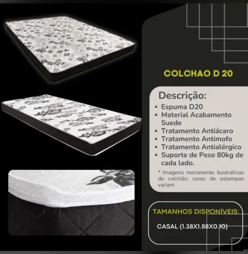 Colchão D20 promoção 