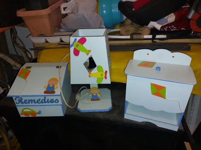 Abajur e Organizadores de objetos